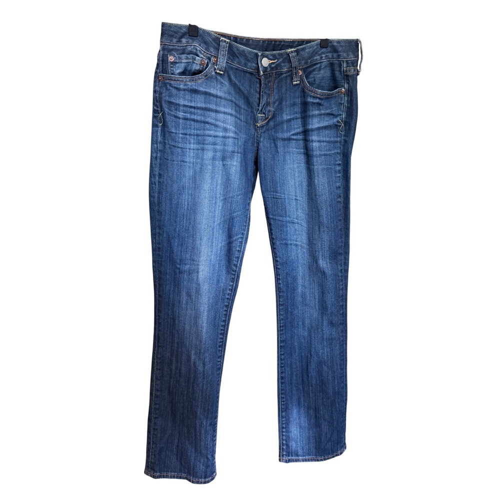 Lucky Brand Lola‎ Straight Jeans Size 8/29 Dark Wash Excellent Mid Rise Festival - Picture 2 of 8
